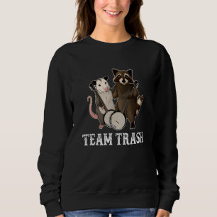 Camiseta Equipe Trash Ogambm Raccoon Animais de Rato Gelado