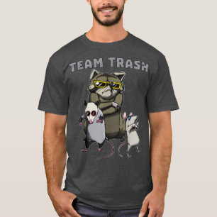 Camiseta Equipe Trash Ogambm Raccoon Rat Funny