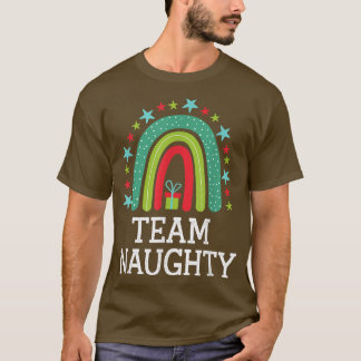 Camiseta Equipe travessa do Arco-Íris Correspondendo Natal