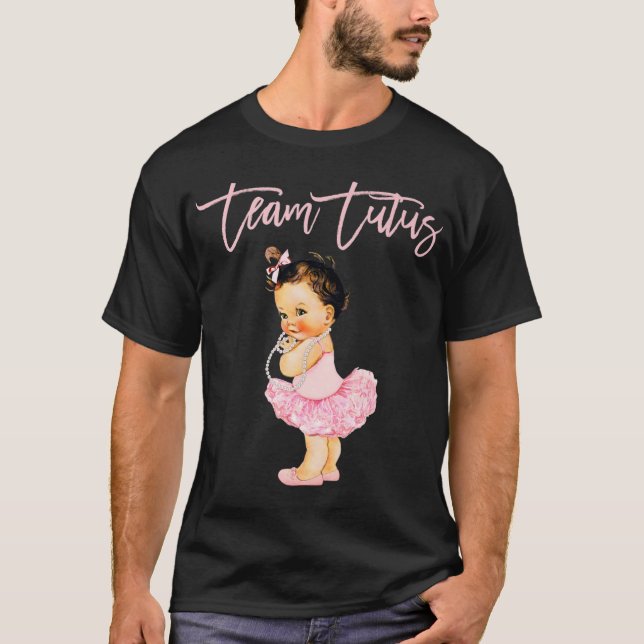 Camiseta Equipe Tutu Rapariga Sexo Revele Tocar Chá de fral (Frente)