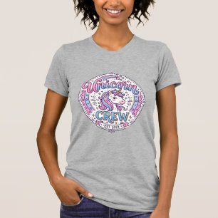 Camiseta Equipe Unicórnio Estampa Divertida Sob Demanda Des