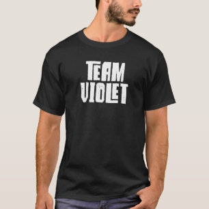 Camiseta Equipe Violeta Filha Neta Mãe Pai Esportes