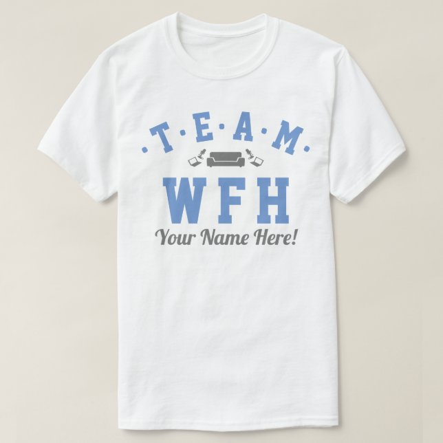 Camiseta Equipe WFH PERSONALIZADA (Frente do Design)