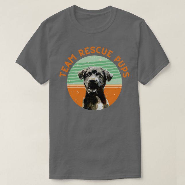 Camiseta Equipes de resgate Adotam Não Compram Cachorro (Frente do Design)