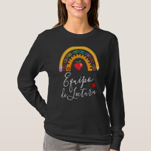 Camiseta Equipo De Lectura Professor De Tripulação Espanhol