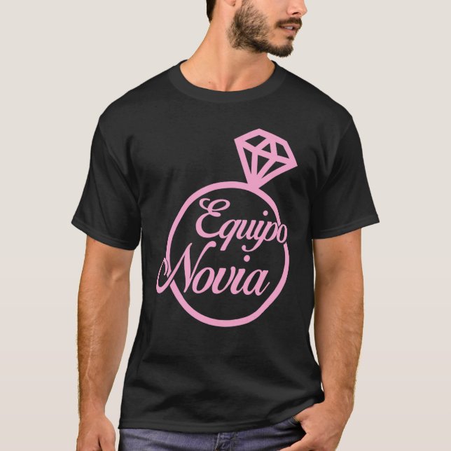 Camiseta Equipo Novia Del Las Mujeres Dama De Honor Fiesta (Frente)