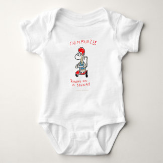 Camiseta Equitação do chimpanzé em um Segway