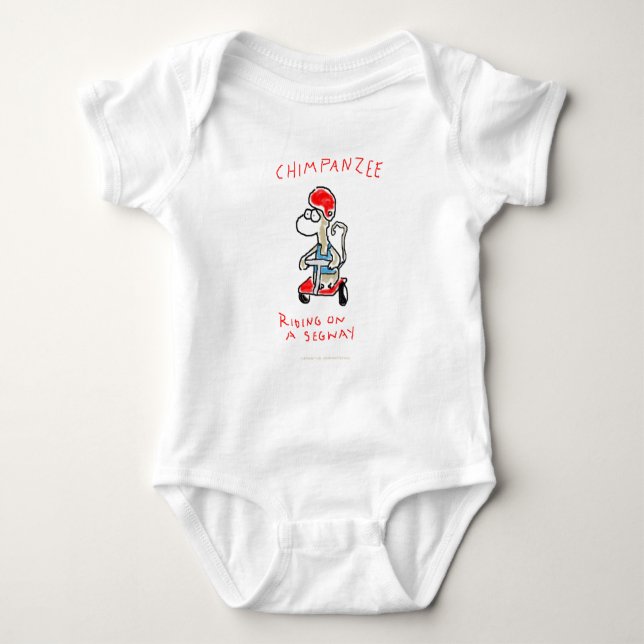 Camiseta Equitação do chimpanzé em um Segway (Frente)