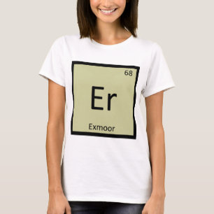 Camiseta Er - Cavalo Pônei Exmoor Tabela Periódica Química