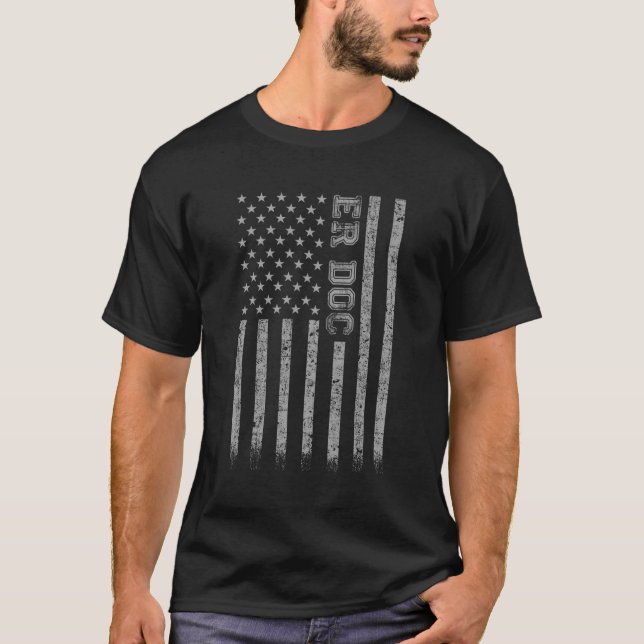 Camiseta Er Doc American Flag (Frente)