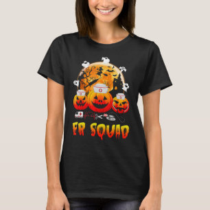 Camiseta ER Squad Halloween Pumpkin Emergency Room Nurse Sp