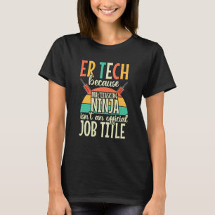 Camiseta Er Tech Technician Vintage Retro Rn Nurse Emergênc