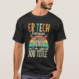 Camiseta Er Tech Technician Vintage Retro Rn Nurse Emergênc