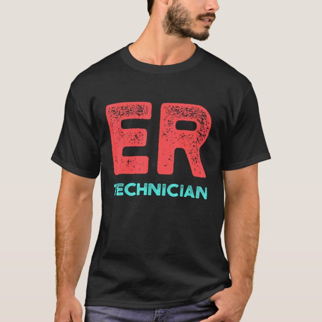 Camiseta Er Technician Emergency Room Tech 14 (Frente)
