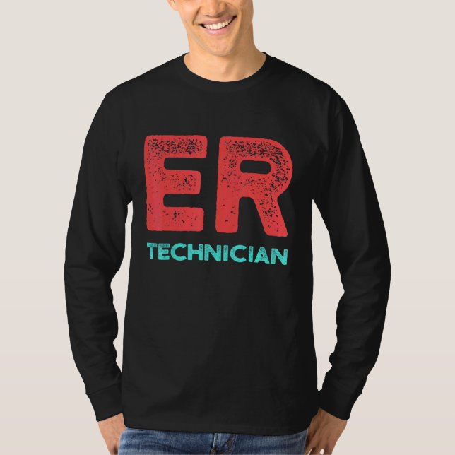 Camiseta Er Technician Emergency Room Tech 14 (Frente)