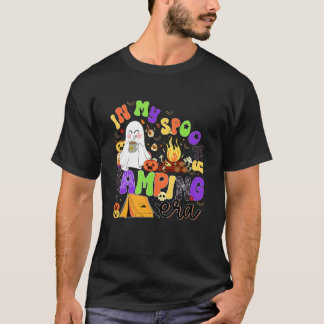 Camiseta Era Assustadora de Acampamento de Fantasmas Engraç