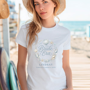 Camiseta Era da Noiva! Noiva da Praia Elegante Concha