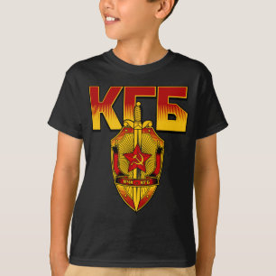 Camiseta Era do soviete do crachá do russo KGB