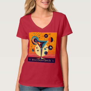 Camiseta Era Espacial Bem-vindo ao Clube do Martini Atômico