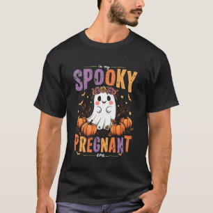 Camiseta Era Grávida Assustadora Festa de Outono de Gravide