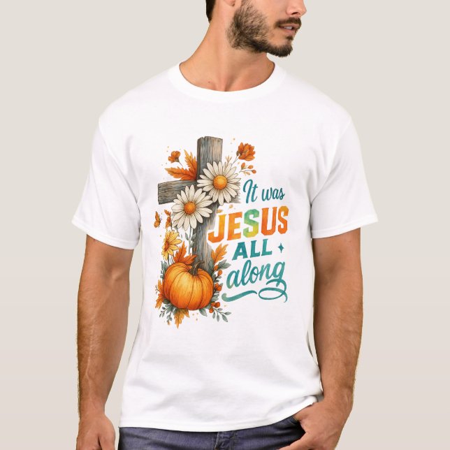 Camiseta Era Jesus, Todo Religioso Pumpkin (Frente)