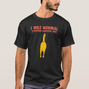 Camiseta Era Normal 2 Frangos de Borracha Atrás Frango de B