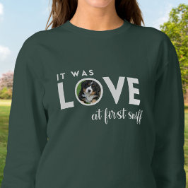 Camiseta Era o amor Foto personalizada Cachorro Mãe