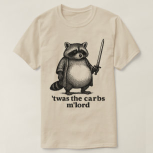 Camiseta ERA Os Carbs M'Lorde Guaxinim Medieval Lixo Pa