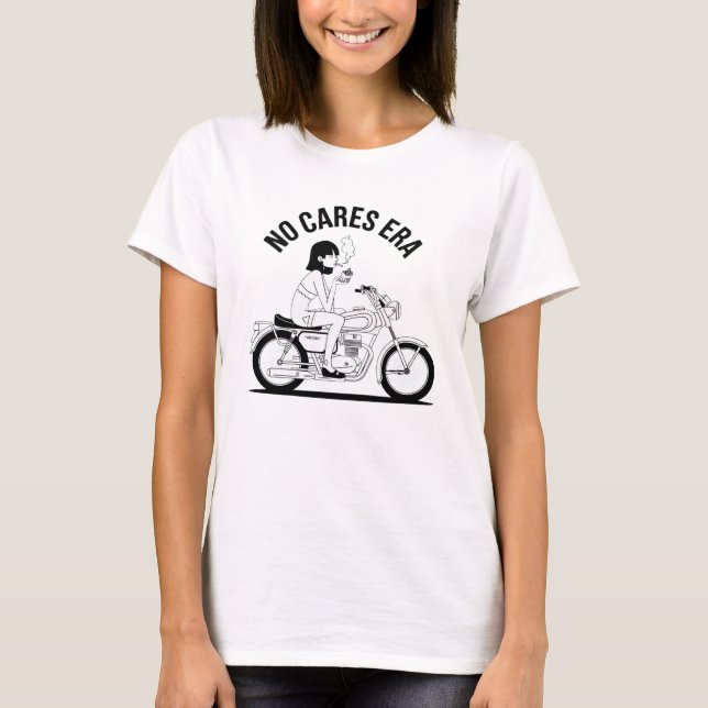 Camiseta Era Sem Preocupações, Camisa De Autoatend (Frente)