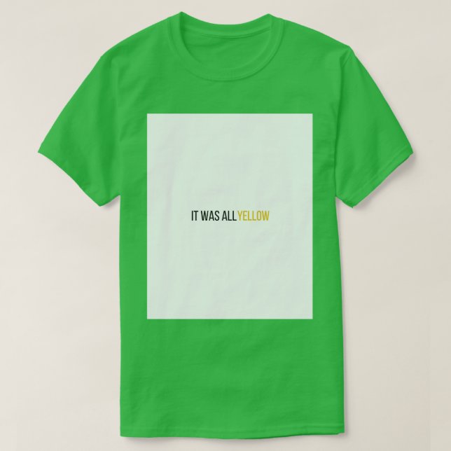 Camiseta Era Tudo Gráfico Amarelo (Frente do Design)