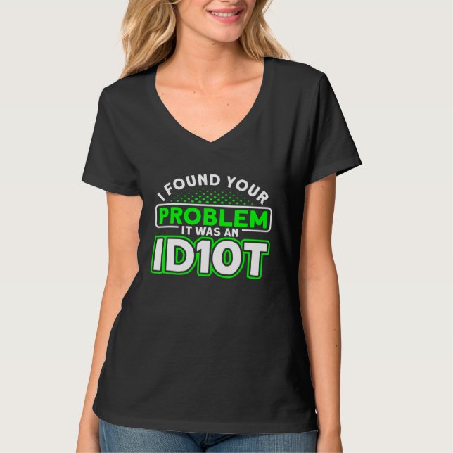 Camiseta Era Um Programador De Software Idiot (Frente)