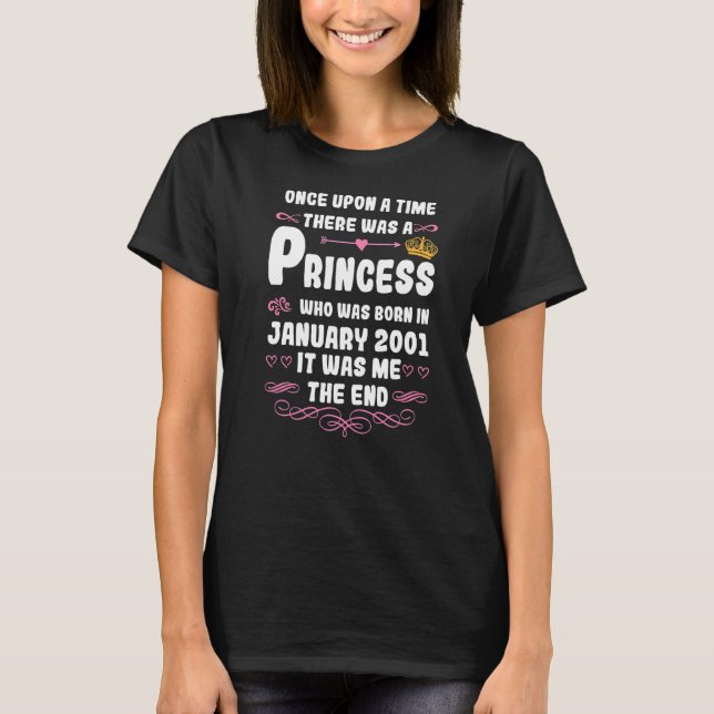 Camiseta Era Uma Vez A Princesa De Janeiro De 2001 (Frente)