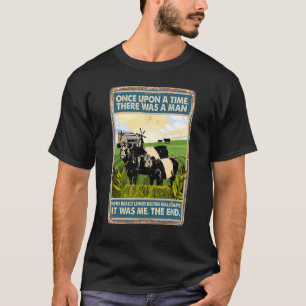 Camiseta Era Uma Vez Que Havia Uma Vaca-Homem Abaixo Do Gal