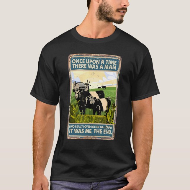 Camiseta Era Uma Vez Que Havia Uma Vaca-Homem Abaixo Do Gal (Frente)