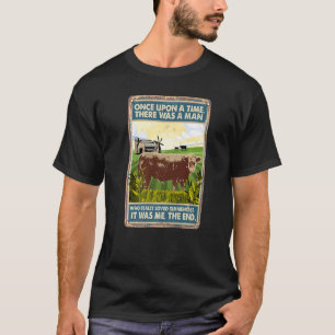 Camiseta Era Uma Vez Um Homem Raça de Vaca Simmen