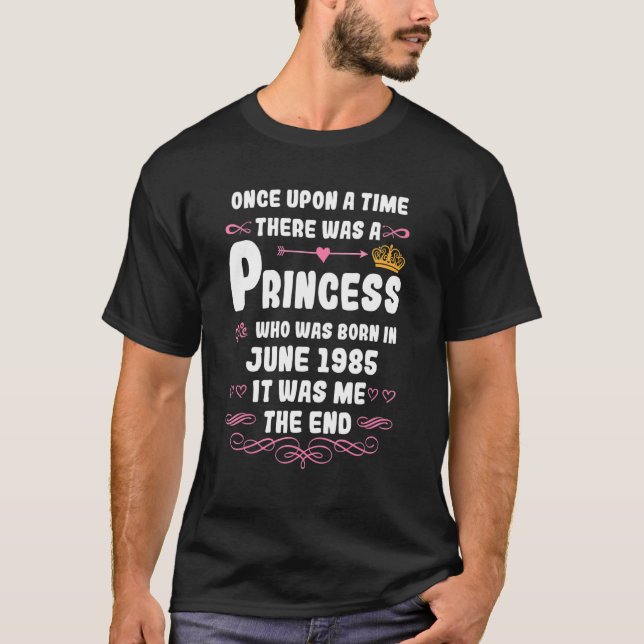 Camiseta Era uma vez uma princesa junho de 1985 B (Frente)