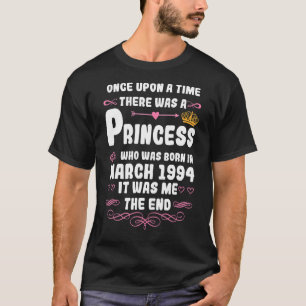 Camiseta Era uma vez uma princesa. Março de 1994