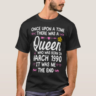 Camiseta Era uma vez uma Rainha Marcha Nascida em 1990
