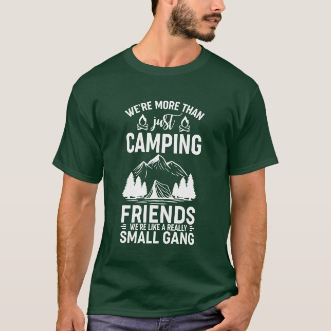 Camiseta Eram apenas amigos de acampamento Morehan Eram com (Frente)