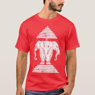 Camiseta Erawan Sabaidi Saudação 3 Reino Elefante