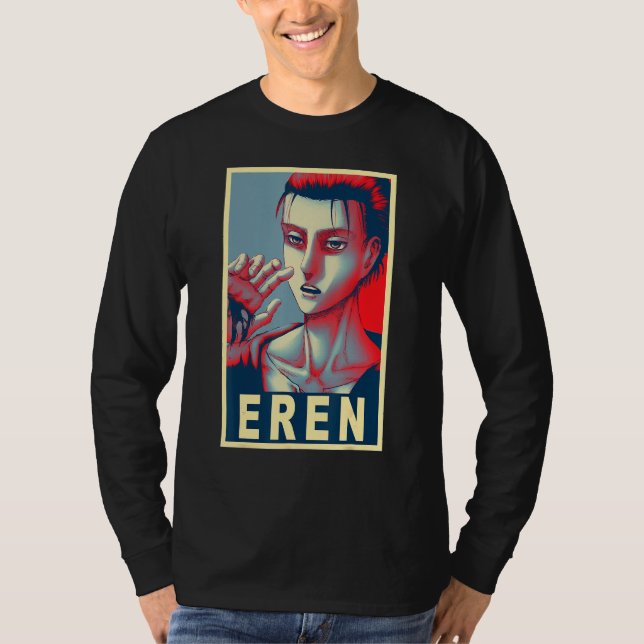 Camiseta Eren Yeager Poster (Frente)