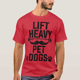 Camiseta Erga Cães Pesados De Pet Giro Peso Elevação Gif