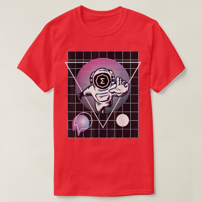 Camiseta Ergo Crypto Astronaut Outer Space  (Frente do Design)