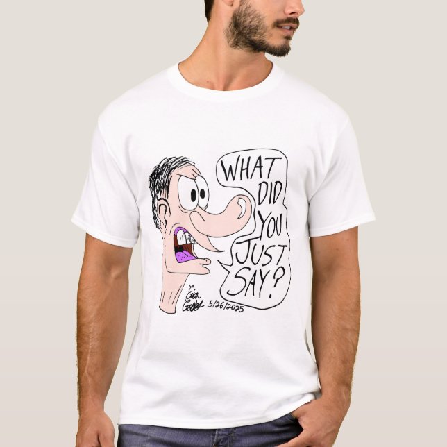 Camiseta Erica Crooks Comics - O que você acabou de dizer ? (Frente)