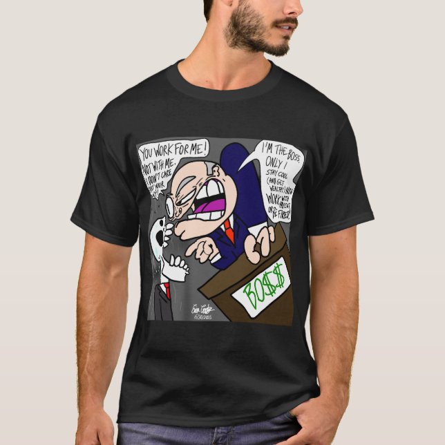 Camiseta Erica Crooks Comics: Trabalho de Verão & Chefe Rui (Frente)