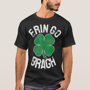 Camiseta Erin Go Bragh Dia de São Patrício Shamrock Irish M