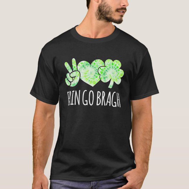 Camiseta Erin Go Bragh Ireland Forever St Pattys Day Green  (Frente)