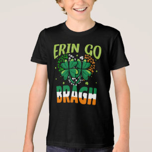 Camiseta -Erin Go Bragh Trevo Design de St. Patrick-60879