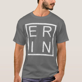 Camiseta Erin Personalizado Nome Erin Menina Mulher Erin re