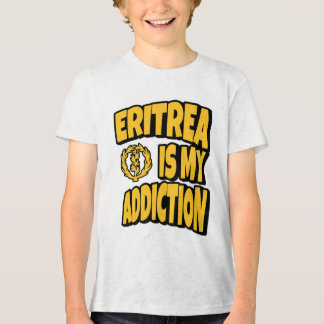 Camiseta Eritreia É O Meu Vício De Amor, O Mapa De Bandeira